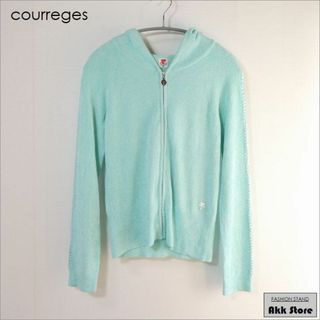 クレージュ(Courreges)のcourreges レディース トップス ジップアップ 長袖 パーカー M(パーカー)