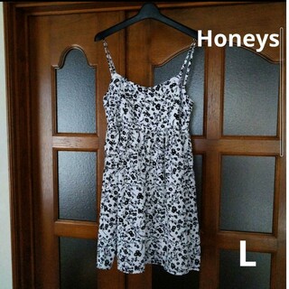 HONEYS - Honeys　ハニーズ　キャミワンピース　花柄　Lサイズ