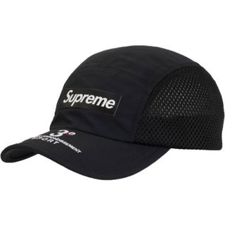 シュプリーム(Supreme)のSupreme Mesh Side Panel Camp Cap シュプ　黒(キャップ)