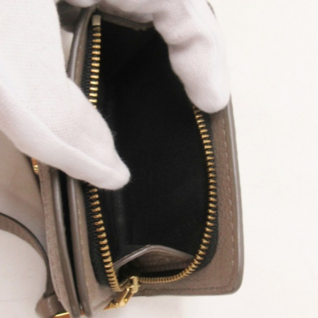 MARC JACOBS(マークジェイコブス)のマークジェイコブス スナップショット 財布 二つ折り ロゴ レザー ベージュ系 レディースのファッション小物(財布)の商品写真