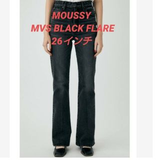 マウジー(moussy)のMOUSSY マウジー MVS BLACK FLARE ブラックフレアデニム(デニム/ジーンズ)