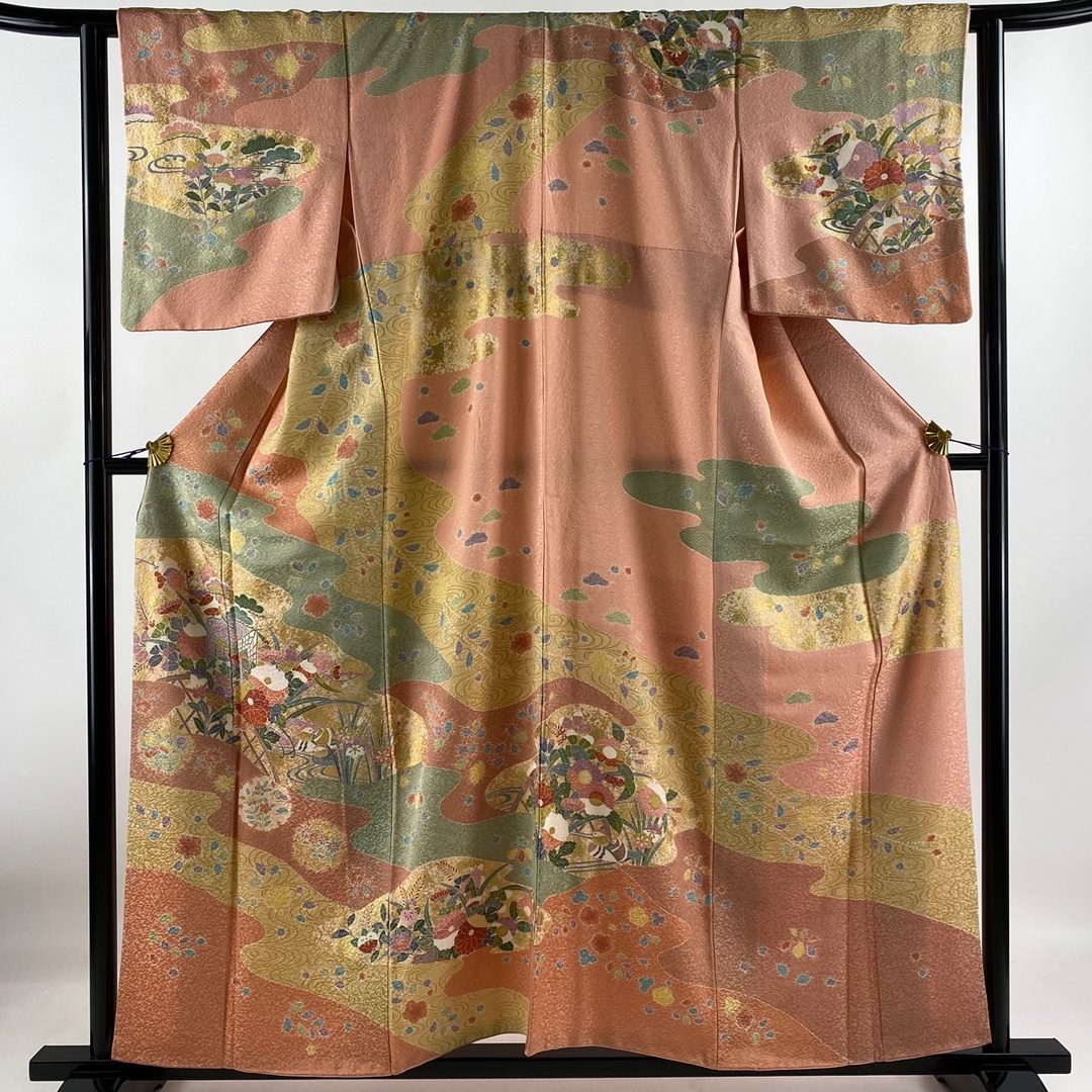 訪問着 身丈157.5cm 裄丈62.5cm 正絹 美品 名品 【中古】 レディースの水着/浴衣(着物)の商品写真