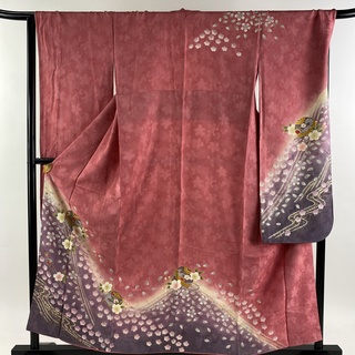 振袖 身丈156cm 裄丈67.5cm 正絹 美品 名品 【中古】(着物)