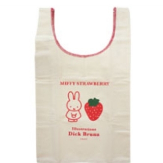 ミッフィー(miffy)の新品☆ミッフィー☆イチゴシリーズ☆マルシェバッグ(エコバッグ)