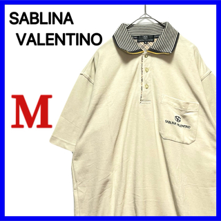 SABLINA VALENTINO 半袖 ポロシャツ ゴルフシャツ 刺繍ロゴ