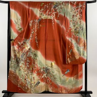 振袖 身丈158cm 裄丈67cm 正絹 秀品 【中古】(着物)