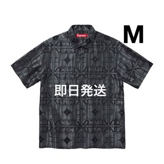 シュプリーム(Supreme)のM Supreme Tray Jacquard S/S Shirt BLACK(Tシャツ/カットソー(半袖/袖なし))