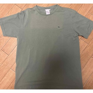 LACOSTE ラコステ 鹿の子クルーネックTシャツ ワンポイントロゴ