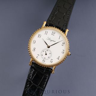 LONGINES - LONGINES ロンジン ROUND SMALL SECOND ラウンドスモールセコンド クォーツ Cal.L176.2 750YG 純正尾錠 ホワイト文字盤