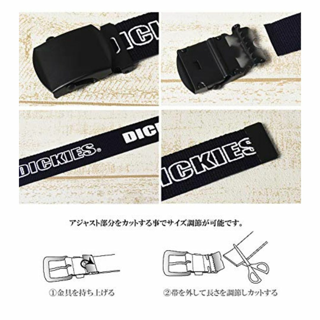 【色: 01：ブラック】[ディッキーズ] プリント GIベルト 日本製 DS08 メンズのファッション小物(その他)の商品写真