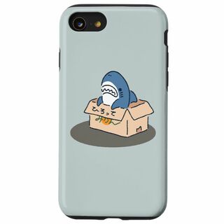 iPhone SE (2020) / 7 / 8 箱入りサメ スマホケース(その他)
