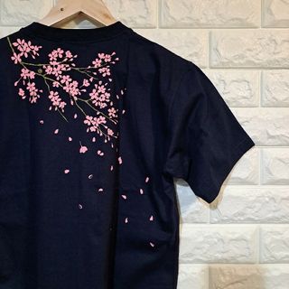 [ARAPACE] 桜吹雪 和柄 Tシャツ [未使用/サイズM] L-91460(Tシャツ/カットソー(半袖/袖なし))