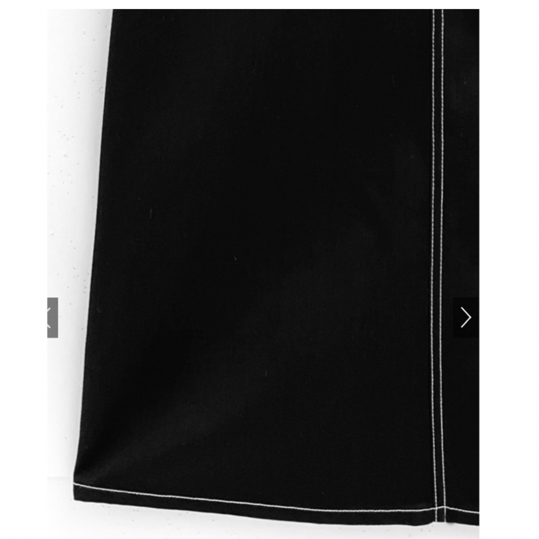 GRL(グレイル)のGRL グレイル　配色ステッチジップタイトスカート　ブラック レディースのスカート(ロングスカート)の商品写真