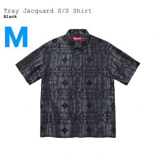 シュプリーム(Supreme)のSupreme Tray Jacquard S/S Shirt "Black"(シャツ)