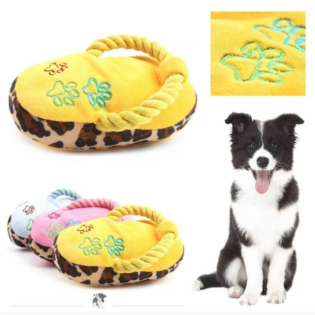 ❤可愛い❤新品 犬用 おもちゃ スリッパ ピンク 草履 歯磨き その他のペット用品(犬)の商品写真