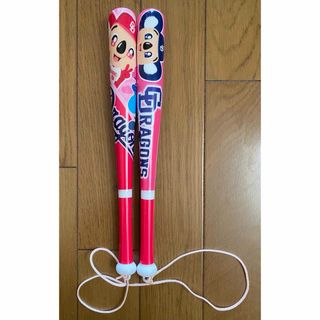 中日ドラゴンズ　応援カンフーバット　ピンク　ミニカンフーバット(応援グッズ)