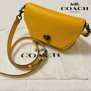 COACH - 美品☆COACHコーチ ショルダーバッグ ミニカーリー レザーイエローc2815