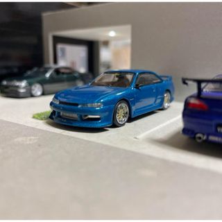 外箱難有り　激レア！　ターマック製　ヴェルテックス　日産　シルビア　S14　青緑(ミニカー)