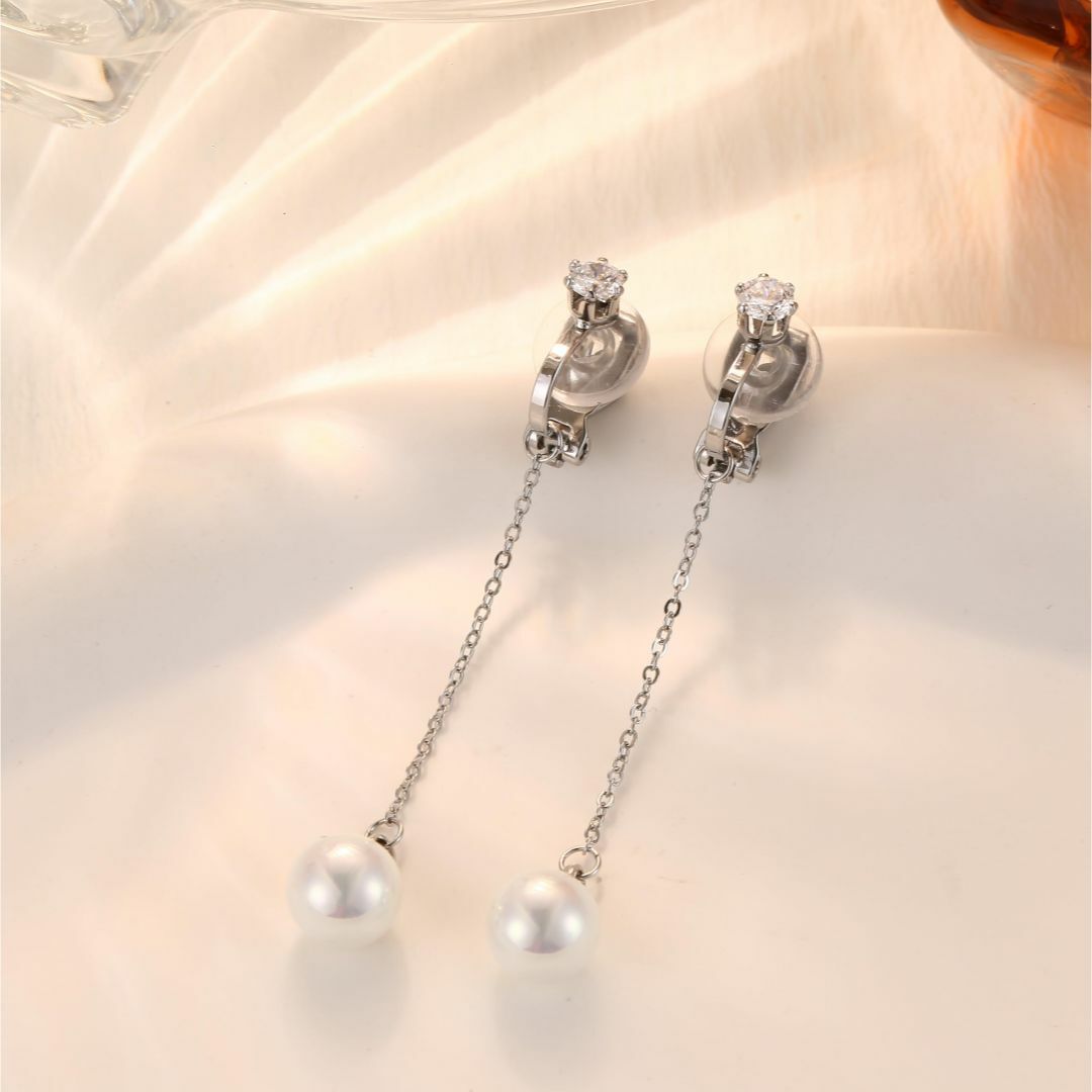 色:Silver2JeryWe 14Kゴールドは、女性の女の子のための真珠の レディースのアクセサリー(その他)の商品写真