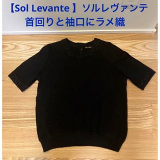 【Sol Levante 】ソルレヴァンテ  半袖 薄手ニットセーター(ニット/セーター)