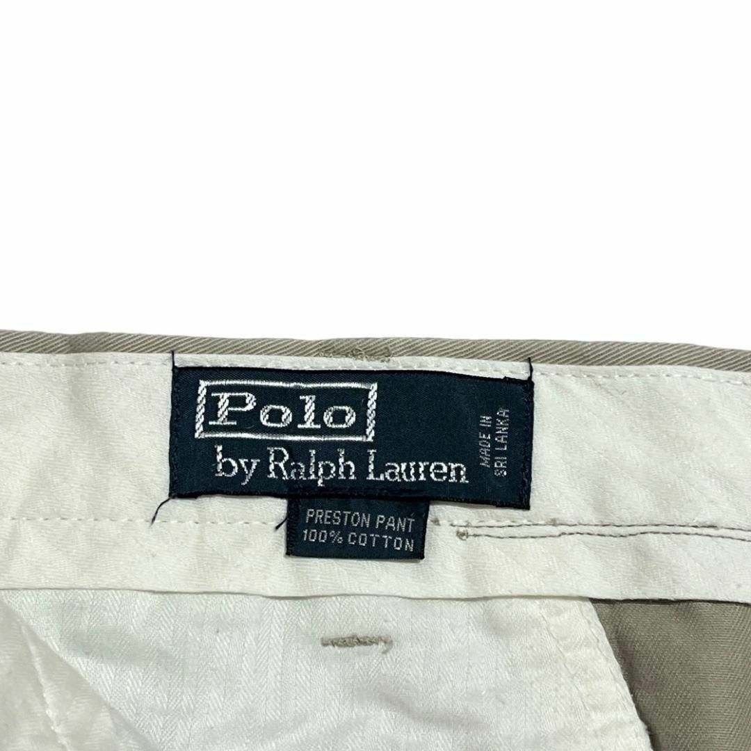 POLO RALPH LAUREN(ポロラルフローレン)のポロラルフローレン パンツ W34 ポニー刺繍 チノパン ノータックh40 メンズのパンツ(チノパン)の商品写真