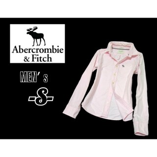 Abercrombie&Fitch - メンズS◇Abercrombie&Fitch◇ボタンダウン長袖シャツ 薄pink