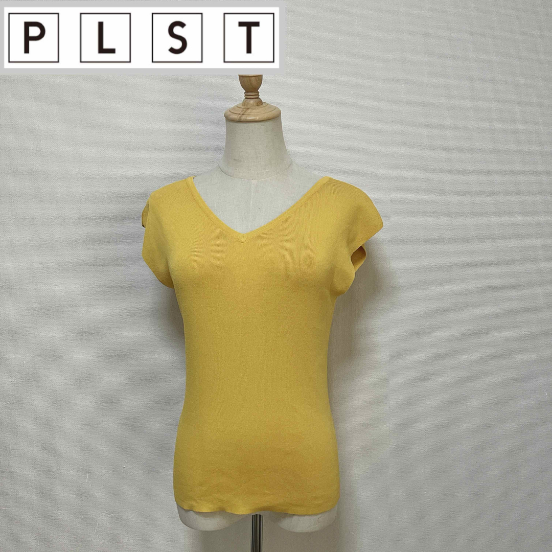 PLST(プラステ)のPLST プラステ　前後2WAYフレンチスリーブニット レディースのトップス(タンクトップ)の商品写真