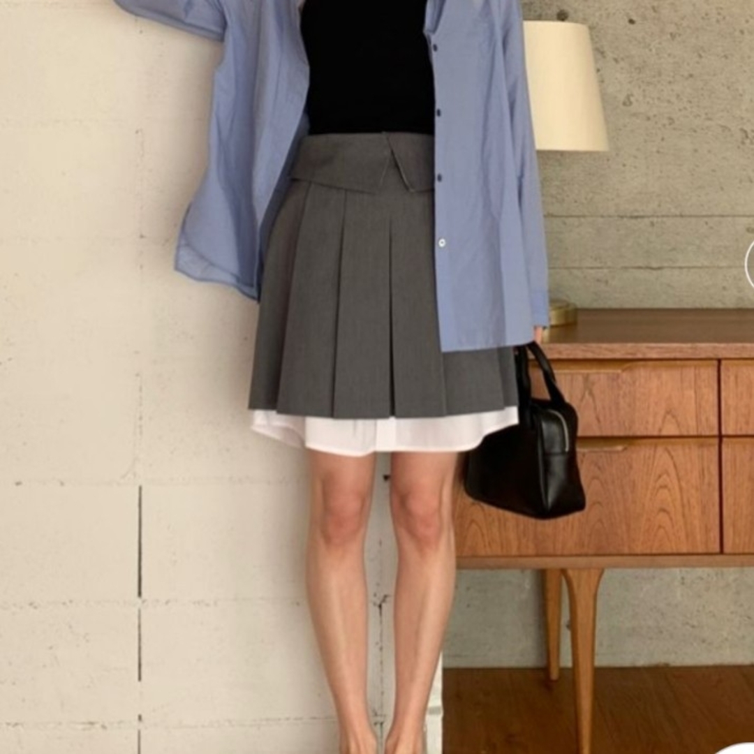 FRAY I.D - 【FRAY I.D×pierre cardin】シャツレイヤードミニ FRAY I.D - 【FRAY I.D×pierre cardin】シャツレイヤードミニ