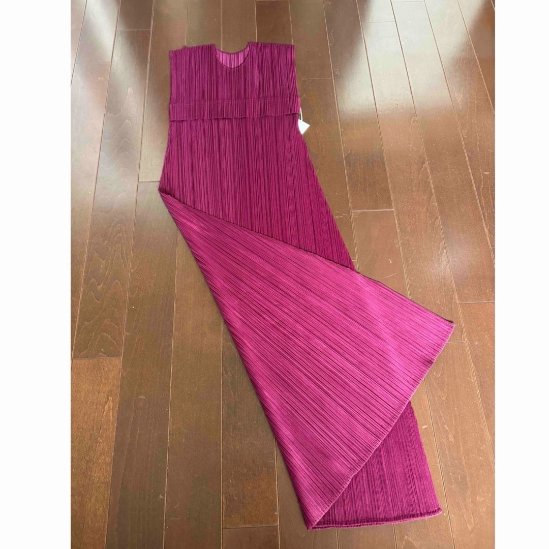 PLEATS PLEASE ISSEY MIYAKE(プリーツプリーズイッセイミヤケ)のプリーツプリーズMONTHLY COLORS RASPBERRYワンピース レディースのワンピース(ロングワンピース/マキシワンピース)の商品写真