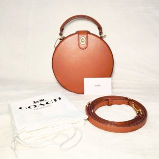 コーチ(COACH)の超希少！　COACH コーチ　シティブロック　ハンドバッグ　サークル　ブラウン(ショルダーバッグ)