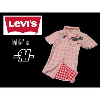 リーバイス(Levi's)のメンズM◇Levi's◇半袖コットンシャツ pink(シャツ)