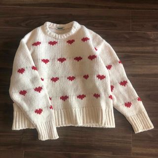 nknit ♡ knit ライン ハート ニット ハート柄