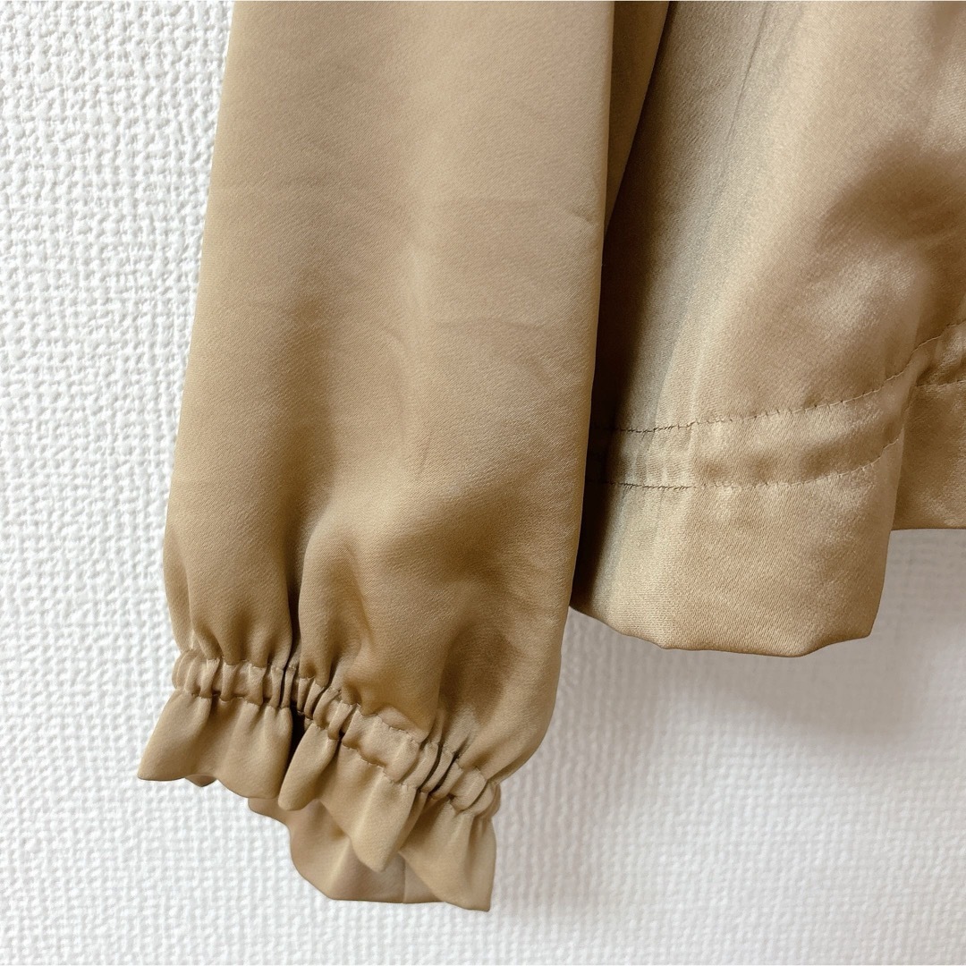 ANAYI(アナイ)のアナイ　トリアセサテンフードブルゾン レディースのジャケット/アウター(ブルゾン)の商品写真