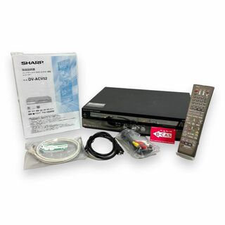 シャープ(SHARP)の【美品】SHARP アクオス HDD ビデオ一体型レコーダー DV-ACV52(DVDレコーダー)