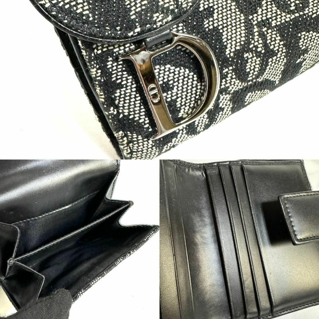 Dior(ディオール)の【美品】Dior トロッター コンパクト 三つ折り財布 ネイビー イタリア製 メンズのファッション小物(折り財布)の商品写真