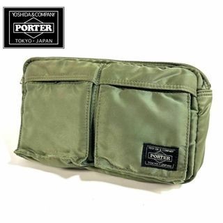 ポーター(PORTER)の【美品】PORTER タンカー オリジナル ニューボディバッグ カーキ 日本製(ウエストポーチ)