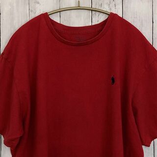 POLO RALPH LAUREN - ラルフローレン　半袖Ｔシャツ　ポニー刺繍　サイズＸＬ　赤レッド　メンズ　古着