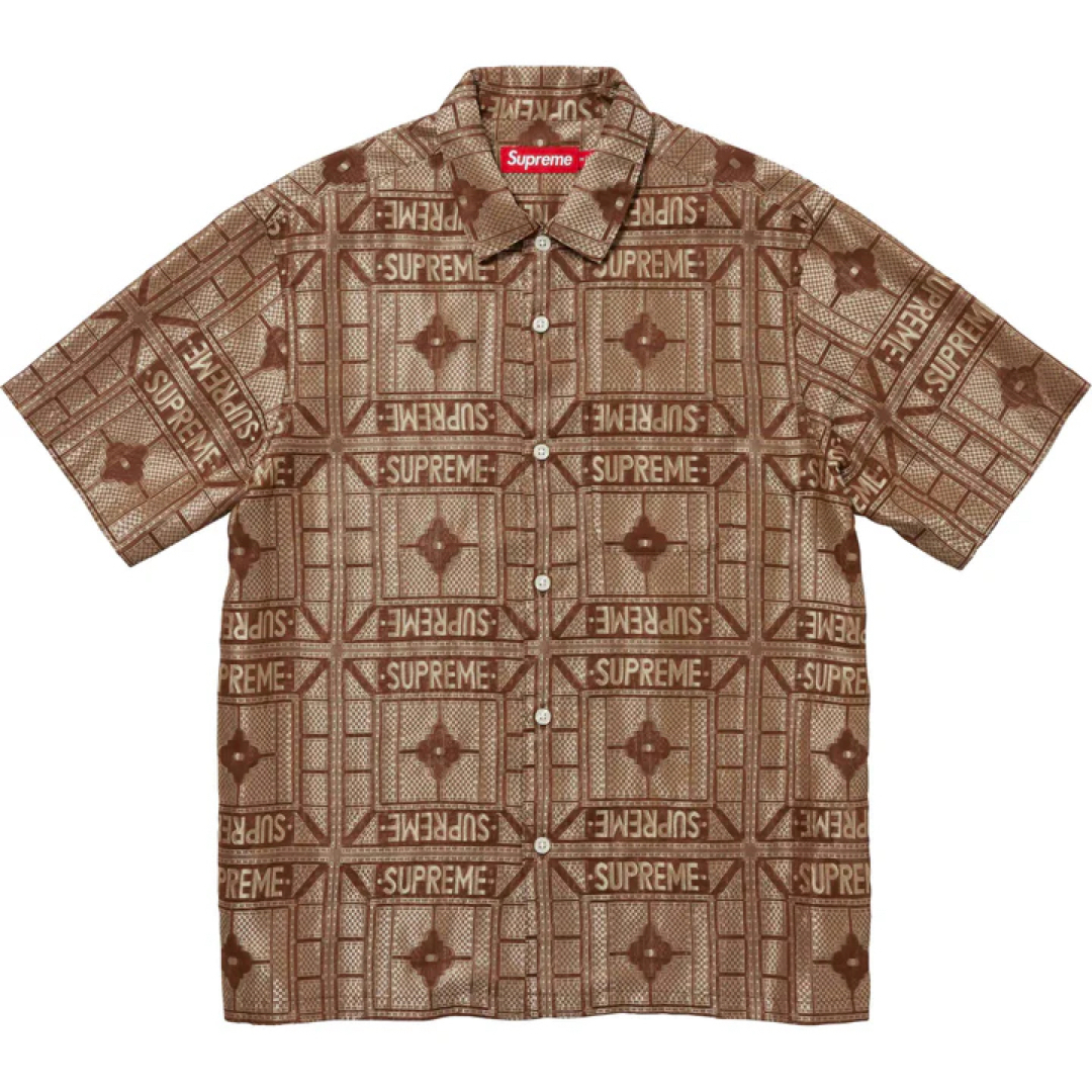 Supreme(シュプリーム)の【Mサイズ】Supreme Tray Jacquard S/S Shirt メンズのトップス(シャツ)の商品写真