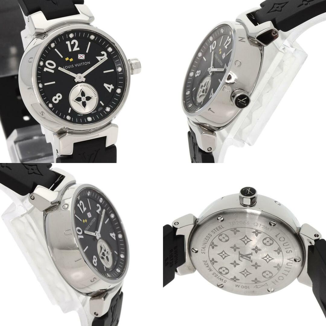 LOUIS VUITTON(ルイヴィトン)のLOUIS VUITTON Q12M1 タンブール ラブリーカップ 12P ダイヤモンド 腕時計 SS ラバー レディース レディースのファッション小物(腕時計)の商品写真