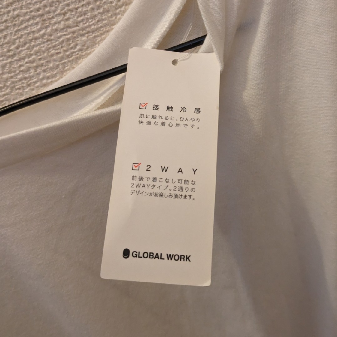 GLOBAL WORK(グローバルワーク)のGLOBAL WORK　新品 2WAY 接触冷感 半袖Tシャツ メンズのトップス(Tシャツ/カットソー(半袖/袖なし))の商品写真