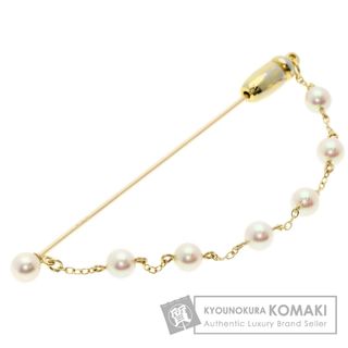 ミキモト(MIKIMOTO)のMIKIMOTO パール 真珠 ブローチ K14YG レディース(ブローチ/コサージュ)