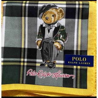 ポロラルフローレン(POLO RALPH LAUREN)のポロラルフローレン　ハンカチ　ベア イエロー額(ハンカチ)