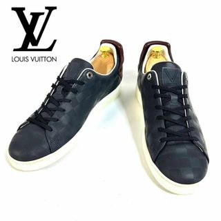 LOUIS VUITTON - 【美品】LOUIS VUITTONダミエ ローカットスニーカー91/2イタリア製