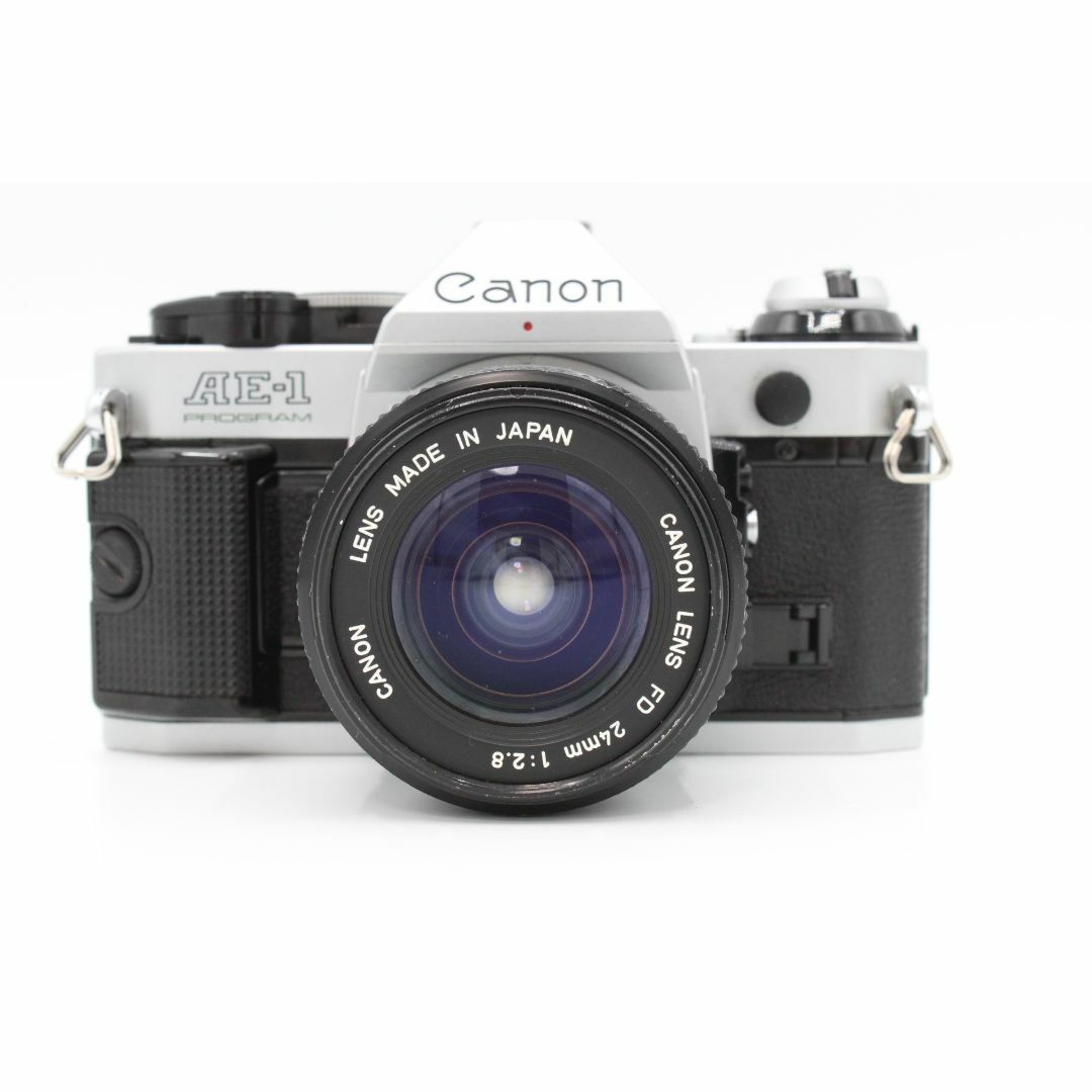 良品】CANON キヤノン AE-1 PROGRAM シルバー FD 24mm F2.8 #LE2024202 良品】CANON キヤノン AE-1 PROGRAM シルバー FD 24mm F2.8 #LE2024202