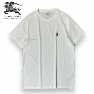BURBERRY - 【美品】Burberry TB刺繍  半袖 Tシャツ 白 ティッシ期 XLサイズ