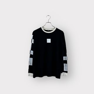 DIESEL ディーゼル 長袖Tシャツ コットン ブラック サイズXS ヴィンテージ 衣A ネ(Tシャツ/カットソー(七分/長袖))