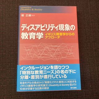 ディスアビリティ現象の教育学(人文/社会)