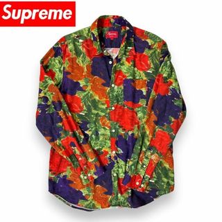 シュプリーム(Supreme)の【美品】Supreme 花柄 長袖 シャツ マルチカラー 総柄 Lサイズ(シャツ)