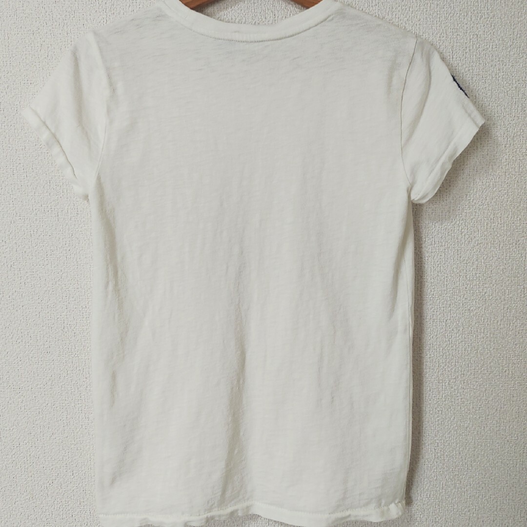 POLO RALPH LAUREN(ポロラルフローレン)の【ポロ ラルフローレン】Tシャツ　XSサイズ　半袖　シャツ　オフホワイト レディースのトップス(Tシャツ(半袖/袖なし))の商品写真