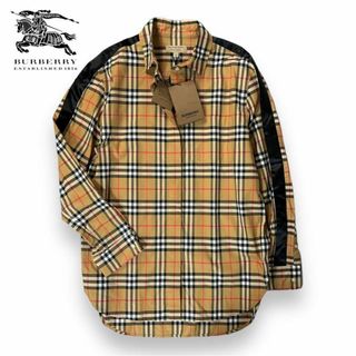 バーバリー(BURBERRY)の【未使用】BURBERRYノバチェックコットン長袖シャツ サイドライン48タグ付(シャツ/ブラウス(長袖/七分))